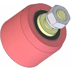 Rouleau n° 268 – rouleau porteur en acier Ø80 mm pour machines AVR | OEM AVR 3102.15.20 | fabricant KiJ
