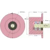 Rouleau n° 290 – rouleau porteur en acier Ø90 mm pour machines Dewulf | OEM Dewulf 2660004A | fabricant KiJ