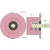 Rouleau n° 292 – rouleau porteur en acier Ø90 mm pour machines Dewulf | OEM Dewulf 2660004B | fabricant KiJ