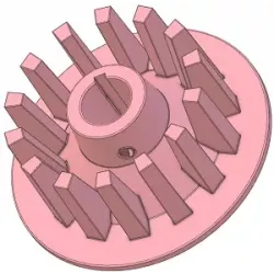 Rouleau n° 306 – rouleau d'entraînement en fonte Ø140 mm, pas 32 mm, pour machines Grimme | OEM Grimme 006.00131 | fabricant KiJ