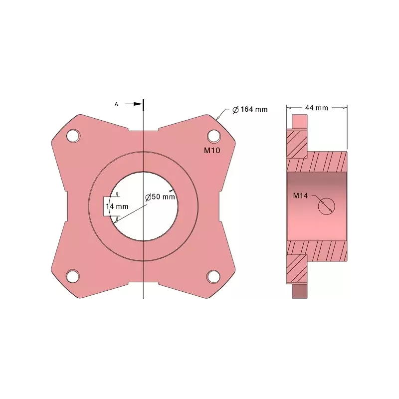 Rouleau n° 307 – moyeu de rouleau en acier pour machines Dewulf | OEM Dewulf 7023082 | fabricant KiJ