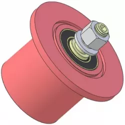 Rouleau n° 316 – rouleau de renvoi en acier Ø80 mm pour machines Guaresi | OEM Guaresi P7755190000 | fabricant KiJ