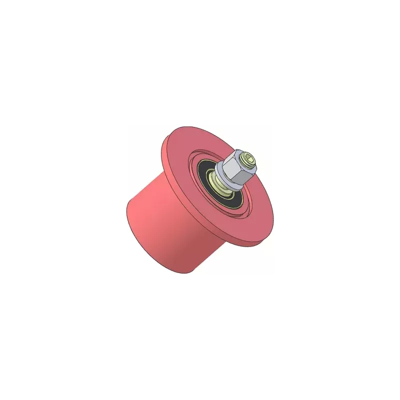 Rouleau n° 316 – rouleau de renvoi en acier Ø80 mm pour machines Guaresi | OEM Guaresi P7755190000 | fabricant KiJ