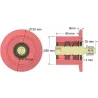 Rouleau n° 316a – rouleau de renvoi en acier Ø80 mm pour machines Guaresi | OEM Guaresi P7755190000 | fabricant KiJ