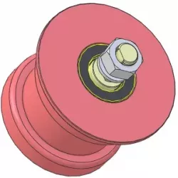 Rouleau n° 319 – rouleau porteur en acier Ø110 mm pour machines Wuhlmaus | fabricant KiJ