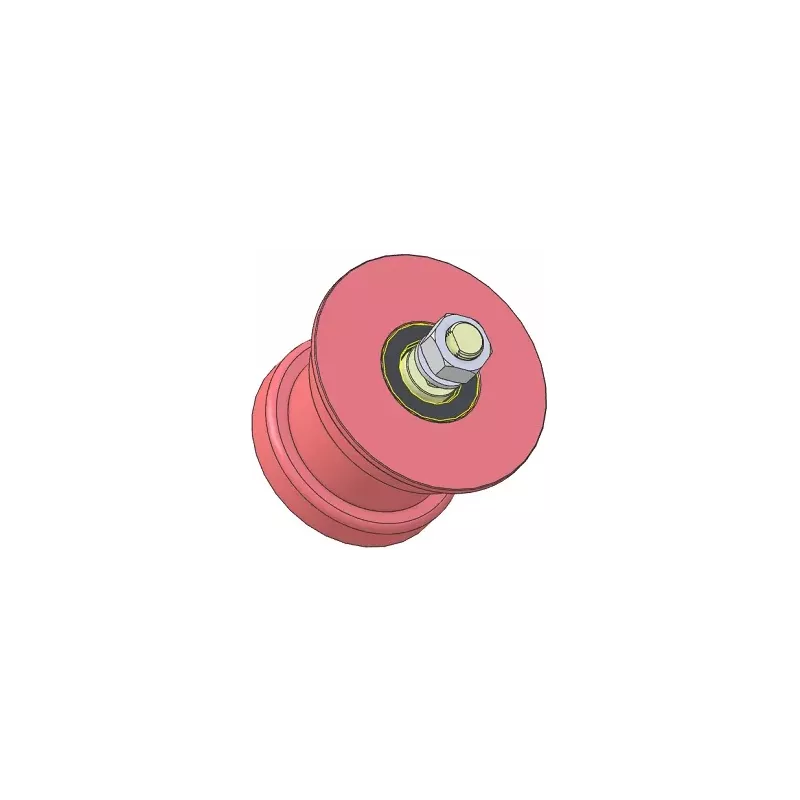 Rouleau n° 319 – rouleau porteur en acier Ø110 mm pour machines Wuhlmaus | fabricant KiJ