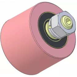 Rouleau n° 322 – rouleau porteur en acier Ø80 mm pour machines Sandei | OEM Sandei D0021 | fabricant KiJ