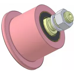 Rouleau n° 326 – rouleau porteur en acier Ø80 mm pour machines Sandei | fabricant KiJ