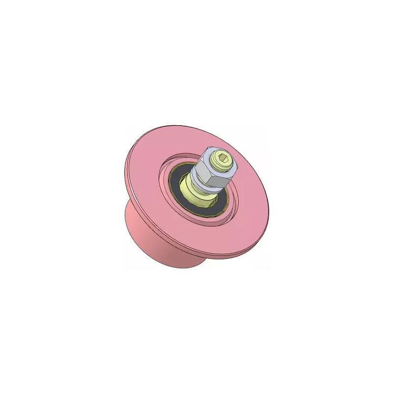 Rouleau n° 327 – rouleau de renvoi en acier Ø80 mm pour machines Sandei | OEM Sandei D0010 | fabricant KiJ