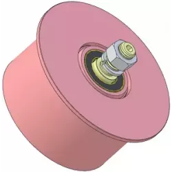 Rouleau n° 328 – rouleau de renvoi en acier Ø150 mm pour machines Sandei | OEM Sandei K0015 | fabricant KiJ