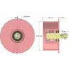 Rouleau n° 328 – rouleau de renvoi en acier Ø150 mm pour machines Sandei | OEM Sandei K0015 | fabricant KiJ
