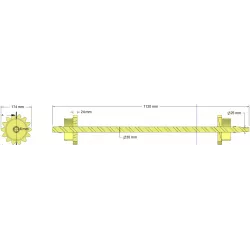 Rouleau n° 338 – rouleau Ø174 mm, pas 32 mm | fabricant KiJ