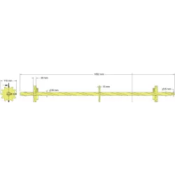 Rouleau n° 341 – rouleau Ø172 mm, pas 36 mm | fabricant KiJ