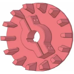 Rouleau n° 346 – rouleau Ø212 mm pour machines Holmer | OEM Holmer 1057024783 | fabricant KiJ