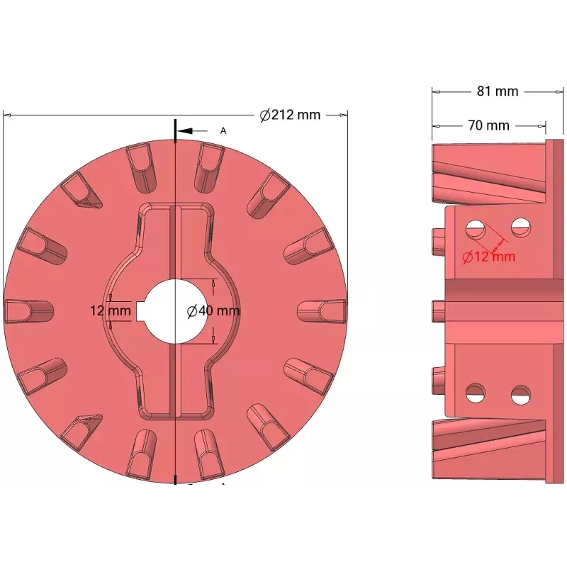 Rouleau n° 346 – rouleau Ø212 mm pour machines Holmer | OEM Holmer 1057024783 | fabricant KiJ