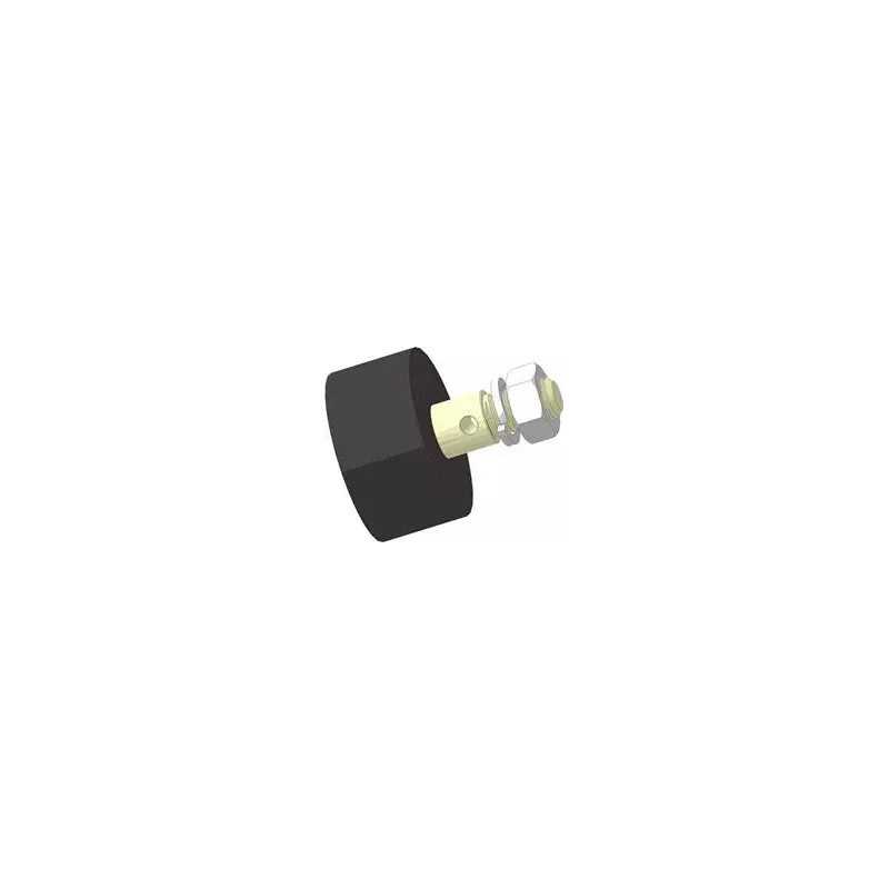 Rouleau n° 15 – rouleau porteur en caoutchouc Ø80 mm pour machines Akpil | fabricant KiJ