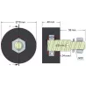 Rouleau n° 15 – rouleau porteur en caoutchouc Ø80 mm pour machines Akpil | fabricant KiJ