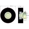 Rouleau n° 146 – rouleau en caoutchouc Ø65 mm pour machines Amac | OEM Amac 6.39.00-3 | fabricant KiJ