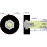 Rouleau n° 242 – rouleau porteur en caoutchouc pour machines Wuhlmaus | OEM Wuhlmaus 000.03.016.00 | fabricant KiJ