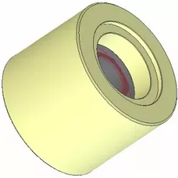 Rouleau n° 253 – rouleau porteur en plastique Ø75 mm pour machines Grimme | OEM Grimme 088.00298 | fabricant KiJ