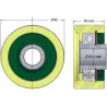 Rouleau n° 257 – rouleau porteur en plastique Ø62 mm pour machines Grimme | OEM Grimme 602.00169 | fabricant KiJ