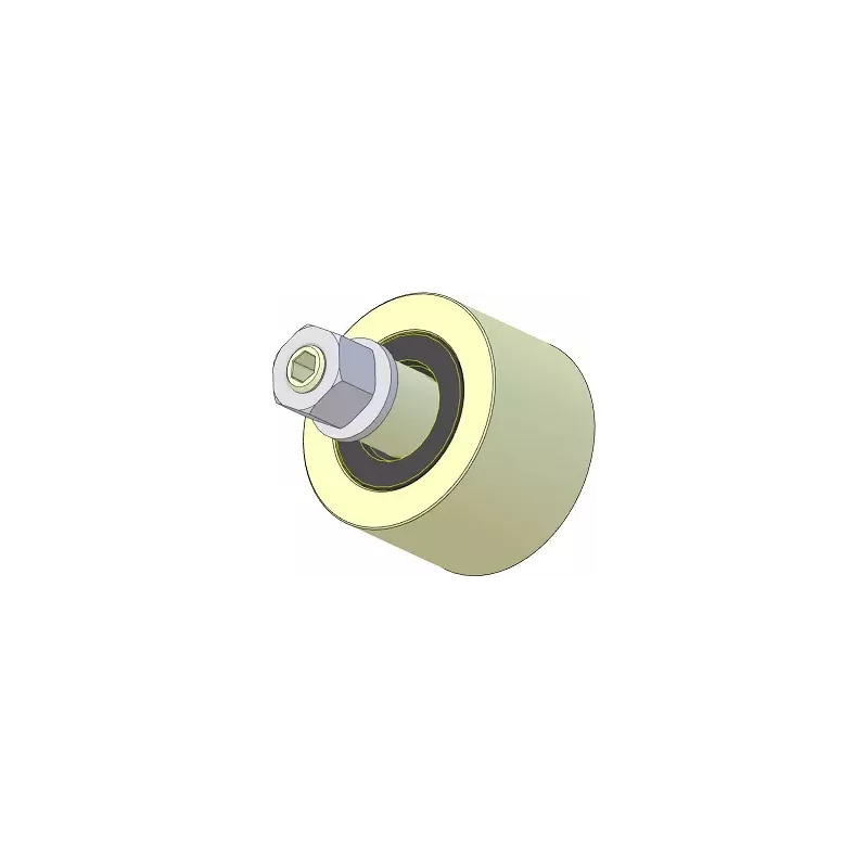 Rouleau n° 262 – rouleau porteur en plastique Ø70 mm pour machines AVR | OEM AVR 4302.15.80 | fabricant KiJ