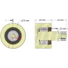 Rouleau n° 262 – rouleau porteur en plastique Ø70 mm pour machines AVR | OEM AVR 4302.15.80 | fabricant KiJ