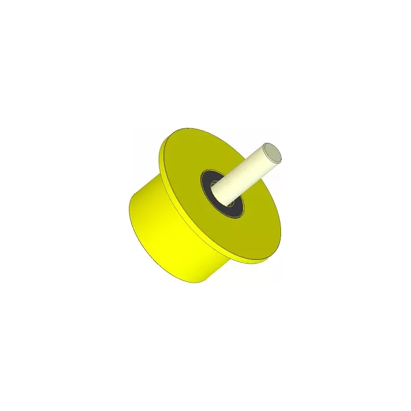 Rouleau n° 286 – rouleau porteur en plastique Ø90 mm pour machines Dewulf | OEM Dewulf 2660012C | fabricant KiJ