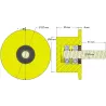 Rouleau n° 286 – rouleau porteur en plastique Ø90 mm pour machines Dewulf | OEM Dewulf 2660012C | fabricant KiJ