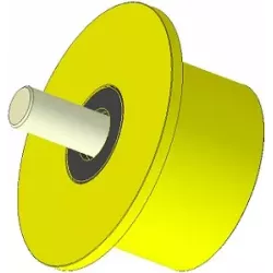 Rouleau n° 289 – rouleau porteur en plastique Ø90 mm pour machines Dewulf | OEM Dewulf 2660012A | fabricant KiJ