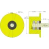 Rouleau n° 289 – rouleau porteur en plastique Ø90 mm pour machines Dewulf | OEM Dewulf 2660012A | fabricant KiJ