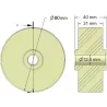 Rouleau n° 295 – rouleau porteur en plastique Ø80 mm pour machines Dewulf | OEM Dewulf 2660222 | fabricant KiJ