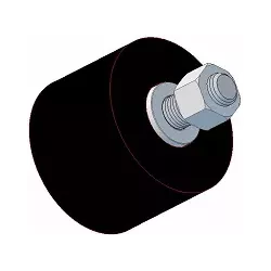 Rouleau n° 12 – rouleau porteur en caoutchouc Ø95 mm pour machines Grimme | OEM Grimme 200.27581, 200.27582, 200.04856 | fabricant KiJ