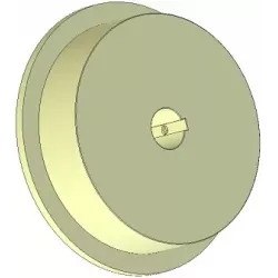 Rouleau n° 303 – rouleau d'entraînement en plastique Ø170 mm pour machines Ploeger | OEM Ploeger 2660222 | fabricant KiJ