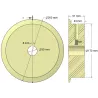 Rouleau n° 303 – rouleau d'entraînement en plastique Ø170 mm pour machines Ploeger | OEM Ploeger 2660222 | fabricant KiJ