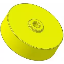 Rouleau n° 317 – rouleau en plastique Ø100 mm pour machines Guaresi | OEM Guaresi P7755190000 | fabricant KiJ