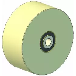 Rouleau n° 65 – rouleau tendeur en plastique Ø150 mm pour machines Grimme | OEM Grimme 200.40200, 200.31376 | fabricant KiJ