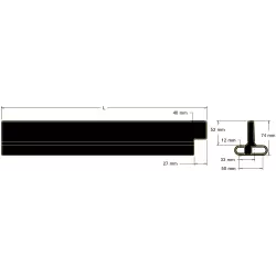 Palette L-440 pas 33–50 mm – palette pour tapis au pas de 33–50 mm | fabricant KiJ
