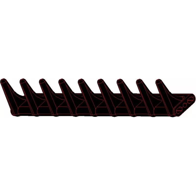 Palette en caoutchouc 9 dents – palette fabriquée par KiJ | OEM 208036, 208011 | fabricant KiJ