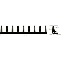 Palette en caoutchouc 9 dents – palette fabriquée par KiJ | OEM 208036, 208011 | fabricant KiJ