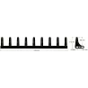 Palette en caoutchouc 9 dents – palette fabriquée par KiJ | OEM 208036, 208011 | fabricant KiJ