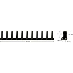 Palette en caoutchouc 11 dents – palette fabriquée par KiJ | OEM 206110 | fabricant KiJ