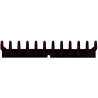 Palette en caoutchouc 12 dents pour tapis au pas de 50 mm (TL50) | OEM 206075 | fabricant KiJ