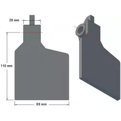 Volet de soc 6-88-110P – volet de soc pour arracheuses de pommes de terre Grimme | OEM Grimme 001.00249 | fabricant KiJ