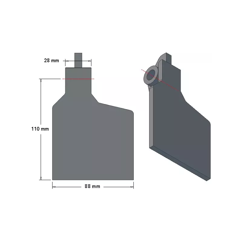 Volet de soc 6-88-110P – volet de soc pour arracheuses de pommes de terre Grimme | OEM Grimme 001.00249 | fabricant KiJ