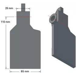 Volet de soc 6-65-110P pour arracheuse de pommes de terre Grimme | OEM Grimme 001.00247 | fabricant KiJ