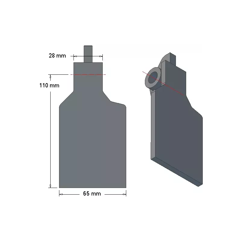 Volet de soc 6-65-110P pour arracheuse de pommes de terre Grimme | OEM Grimme 001.00247 | fabricant KiJ