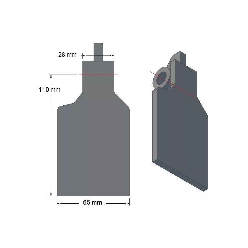 Volet de soc 6-65-110L pour arracheuse de pommes de terre Grimme | OEM Grimme 001.00248 | fabricant KiJ