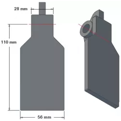 Volet de soc 6-56-110 – volet de soc pour arracheuses de pommes de terre Grimme | OEM Grimme 001.00246 | fabricant KiJ