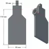 Volet de soc 6-56-110 – volet de soc pour arracheuses de pommes de terre Grimme | OEM Grimme 001.00246 | fabricant KiJ